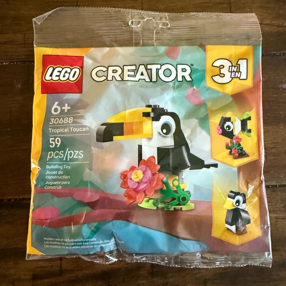 LEGO Creator Tropical Toucan NEW SEALED! 3 in 1 Set #30688